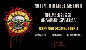 Guns N Roses Not In This Lifetime Tour Hong Kong Asiaworld Expo