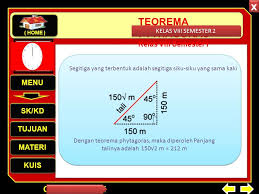 Maybe you would like to learn more about one of these? Teorema Pythagoras Kelas Viii Semester I Menu Kd Tujuan Materi Kuis Home Penerapan Teorema Pythagoras X X Kelas Viii Semester 2 Kuis Ppt Download