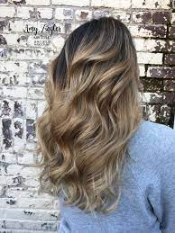 Ash Blonde Balayage Ombre With Dark Natural Root By Amy Ziegler Blonde Ombre Balayage Ash Blonde Balayage Blonde Balayage