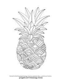 Pineapple coloring pages for adults. Excellent Fruit Coloring Pages Coloring Web Page Of Printable Pineapple Mandala Coloring Pages Fruit Coloring Pages Abstract Coloring Pages