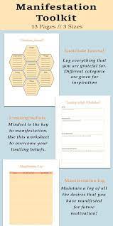 Download Manifestation Planner Printable Law Of Attraction Planner Limiting Beliefs Worksheet Manifestation Journal
