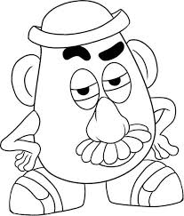 Mr potato head mad toy story coloring page with images toy. Pictures Of Potatoes Coloring Home
