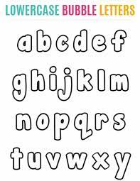Match all 26 letters of the alphabet to get all of the color back in the . Free Lowercase Bubble Letters To Print Freebie Finding Mom