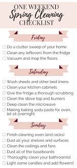How To Spring Clean Your House The Lazy Way In A Weekend Quick And Easy Checklist For Deep Cleaning Your Spring Cleaning Cleaning Hacks House Cleaning Tips