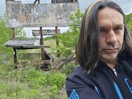 Photo of Father and Mr. Sterling at Rocky Glen Park