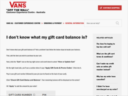 Vans e gift card balance. Vans Gift Card Balance Check Balance Enquiry Links Reviews Contact Social Terms And More Gcb Today