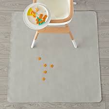 Gathre Grey High Chair Mat The Land Of Nod High Chair Mat Chair Mats Crate And Barrel