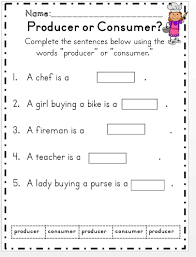 Producers And Consumers Mini Unit Social Studies Worksheets 3rd Grade Social Studies Kindergarten Social Studies