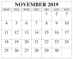 November 2019 Free Printable Calendar Worksheets Printable Calendar Template Printable Calendar Free Printable Calendar Templates