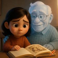 Prideful animated violet peacock character standing from 'Inside Out' movie 