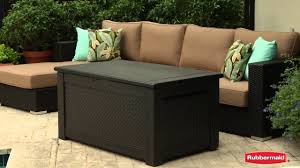 Rubbermaid Patio Chic Storage Bench In 2020 Patio Furniture Storage Patio Cushion Storage Patio Storage