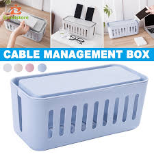 Touch device users, explore by touch or with swipe gestures. Cable Management Box Cord Organizer Storage Box Power Strip Cover Phone Holder Durable Portable Shopee Philippines