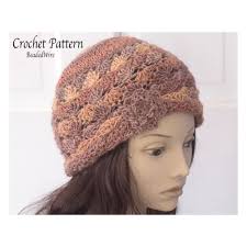 Easy Crochet Pattern Woman's Flower Cloche Hat