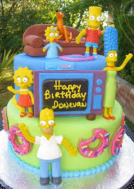 Il veut devenir leur roi. Img 1193 Simpsons Cake Cartoon Cake Kids Cake