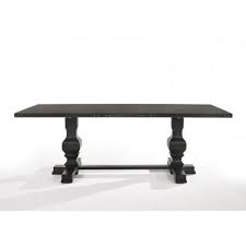 Acme Furniture Morland Vintage Black Dining Table In 2020 Dining Table Black Dining Table Round Pedestal Dining Table