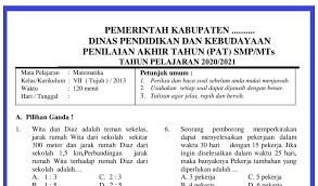 Jul 27, 2021 · soal dan kunci jawaban matematika smp kelas 7 semester 1. Soal Pat Kelas 7 Matematika Dan Kunci Jawaban Tahun 2021 Info Pendidikan Terbaru