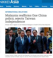 Malaysian Prime Minister Anwar Ibrahim has drawn criticism from Taiwan after reaffirming Malaysia's support for China's One China policy and saying Taiwan is part of China. During an Al Jazeera interview, Anwar