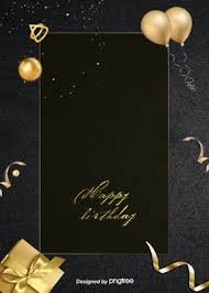 Black And Gold Balloon Border Design Material De Fundo De Textura De Caixa Dourada Preta Europeia In 2020 Birthday Background Balloon Background Birthday Background Images