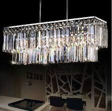 On the other hand, another great option for that dining table is using two drum it would be unfortunate to spend money on stunning crystal chandeliers for dining room lighting design and have them get lost in the shuffle. Wholesale Rectangle Design Modern Crystal Chandelier For Dining Room Lustres E Pendentes Indoor Lighting Guaranteed 100 From Happylights 441 06 Dhgate Com Modern Crystal Chandelier Dining Room Chandelier Crystal Chandelier Lighting