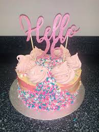 Recipes & ideas decorating ideas by occasion birthday filter 331. Made My 26th Birthday Cake It Was A Bit Of A Disaster But Turned Out Okay In The End Vanilla Sponge With Strawberry Buttercream White Chocolate Ganache Sweetapolita Sprinkles And Meringues On