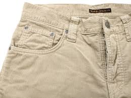 Nudie Slim Fit Cord Jeans Grim Tim Sand Cord