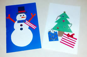 Make card base from patterned cardstock. Craft Time 6 Holiday Card Making Ideas The Creative Kids Club