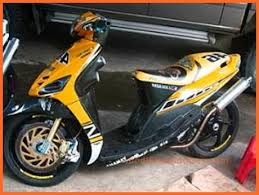 Front looks like this sturdy and strong but elegant. 34 Ide Modifikasi Mio Sporty Terbaru