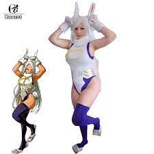 MHA Rabbit Hero Mirko Cosplay Sexy Costume Anime BNHA Rumi Usagiyama Mirko  Cosplay Women _ - AliExpress Mobile