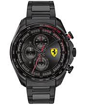 Ferrari forza, quartz plastic and silicone strap casual watch, black with red detail, men, 830515. Jewelry Watches All Watch Brands Scuderia Ferrari Macy S