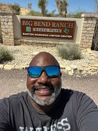 State trooper's office view between Big Bend and Marathon