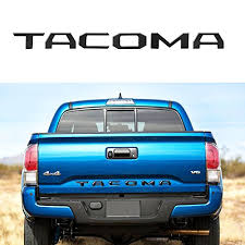 Body choices include access cab or double cab. Yaagoo Tailgate Letter Fit 2016 2017 2018 Toyota Tacoma Insert Pvc Plastic Sticker Black Buy Online In Dominica At Dominica Desertcart Com Productid 62615669