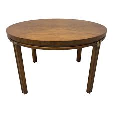 Drexel Heritage Accolade Campaign Style Round Oval Dining Table Chairish In 2020 Dining Table Oval Table Dining Modern Table Base