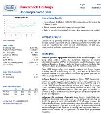 5 2 reviews 5 2 reviews. The Undervalued Diamond Stock Of The Year Danco 5276 Dancomech Holdings Bhd Sharetisfy