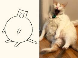 Instagram Account Creates Some Purr Fect Stupid Cat Drawings On A Daily Basis Cat Drawing Stupid Cat Purring Cat