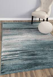 Amazon Com Teal Gray Rug Modern Contemporary Design 7 10 X 10 7 8x11 Soft Striped Carpet For Li Modern Area Rugs Area Room Rugs Contemporary Area Rugs