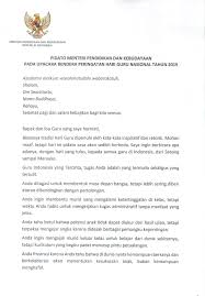 Https Www Kemdikbud Go Id Main Blog 2019 11 Pidato Mendikbud Pada Upacara Bendera Peringatan Hari Guru Nasional Tahun 2019