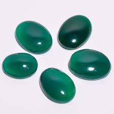 Beautiful Green Onyx Cabochon Lot Loose Gemstone 5 Pieces Onyx Gemstone Jewelry Aa 2648 Green Onyx Onyx Gemstones