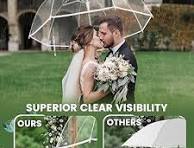 Amazon.com: 8 Pack Clear Bubble Umbrella Wedding, High ...