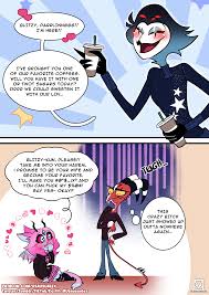🦉🦎 Stolitz comic: Blitzy-kun in troubles!! - Page 1? || [OC] : r HelluvaBoss
