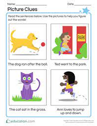 Maybe you would like to learn more about one of these? Word Meaning Picture Clues Worksheet Education Com