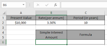 Calculate the amount of interest on $8,700.00 when earning 3.25 percent per annum for three years. Simple Interest Formula In Excel