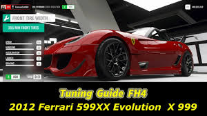 Paramount performance was probably the first tuning company to specialise in the modern range of jaguar vehicles we have a real heritage and history of working with jaguars, we have now developed into the leading modern jaguar performance specialist worldwide. Forza Horizon 4 Tuning Guide Of 2012 Ferrari 599xx Evolution X 999 Metric English Units Xbox One Youtube