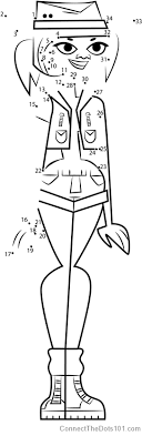 Download and print these total drama coloring pages for free. Jasmine From Total Drama Dot To Dot Printable Worksheet Connect The Dots