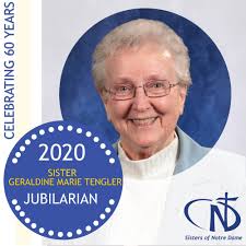 We are happy to present to you four more Jubilarians who are celebrating  milestones as Sisters of Notre Dame! Sisters Mary Lisette Petelin, Mary  Donnalee Resar, Mary Janeta Stamper, and Geraldine Marie