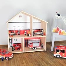 Fire Station Sticker Wall Decal Gift Boy Room Decor Ikea Etsy Doll House For Boys Doll House Plans Boys Room Decor
