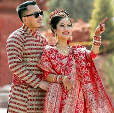 Nepali Wedding Tradition Nepal Marriage Bride Makeup Simple Saree Dress Groom Wedding Dress Wedding Dress Men Red Bridal Dress