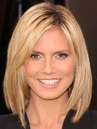 Heidi Klum Long Bob Medium Length Hair Styles Heidi Klum Hair Medium Hair Styles