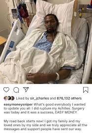 Best player in the world. Kevin Durant Shares Photo From Hospital Bed Surgery Was Today It Was A Success Thejasminebrand