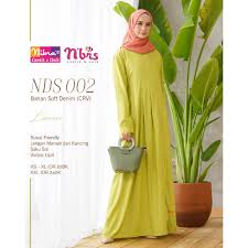 Baju gamis navy cocok dengan jilbab warna. Kain Warna Lemon Tulisan