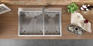 Passion shouldn't cost a fortune. 33 X 22 Inch Drop In 60 40 Double Bowl 16 Gauge Zero Radius Topmount Stainless Steel Kitchen Sink Ruvati Usa